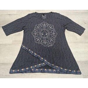 Ay Guey Shirt Muneca Dollss Face Women's Sz XL Gray READ